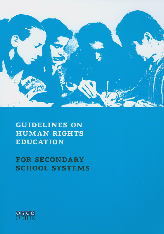  Guidelines on human rights education for secondary school systems