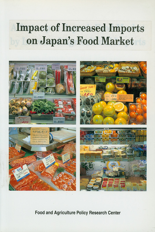  Impact of increased imports on Japan's food market 