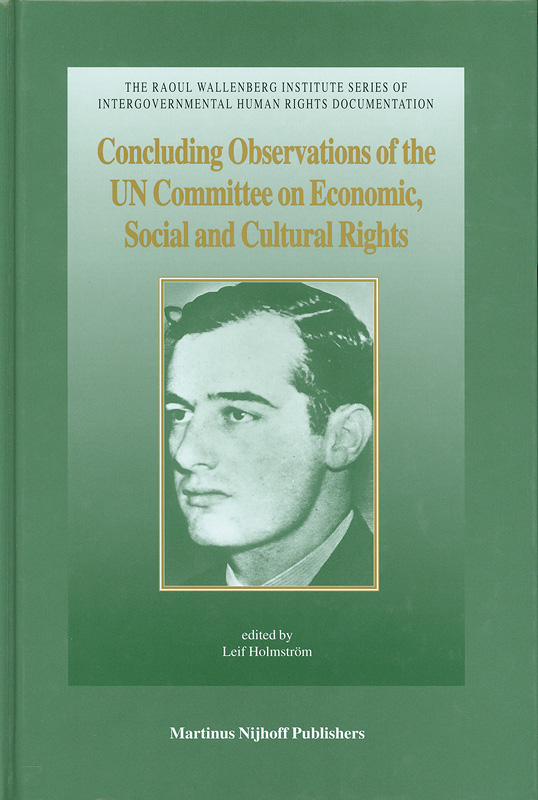  Concluding observations of the UN Committee on Economic, Social and Cultural Rights : eighth to twenty-seventh sessions (1993-2001) 