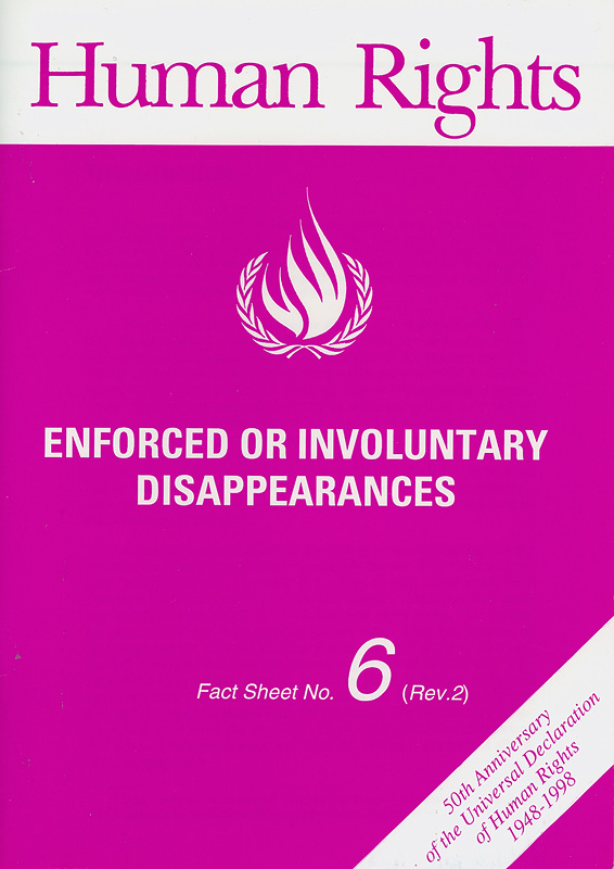  Enforced or involuntary disappearances