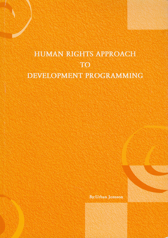  Human rights approach to development programming 