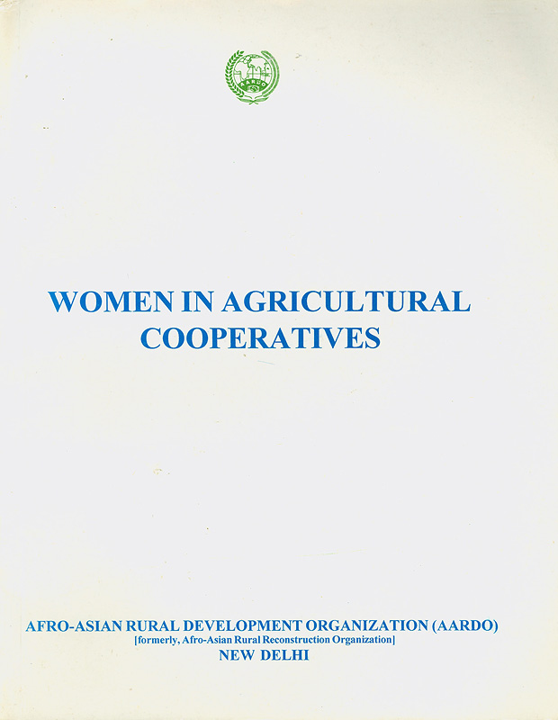  Report : Part A, 4th International Conference on Women in Agricultural Cooperatives in Asia and Africa, held on 24-29 August 1999, Tokyo, Japan & Part B, Agricultural Cooperatives in Japan with Special Reference to Women, 21st RECA seminar held on 30 August-6 September 1999, Tokyo, Japan
